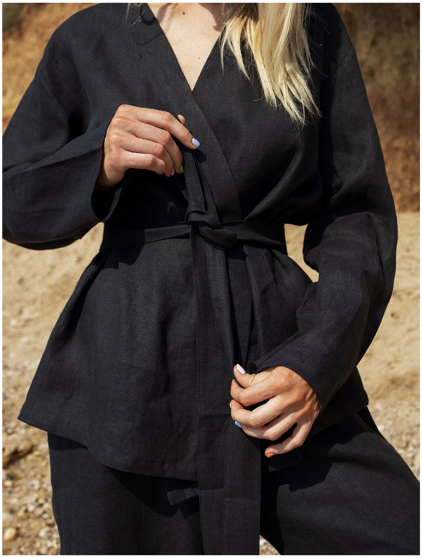 KIMONO SET///BLACK